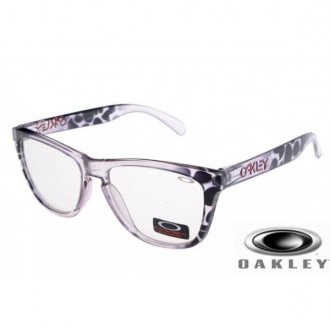  Oakley Frogskins Sunglasses zebra Frame Clear Lens OAKLEY201567356