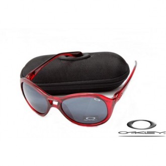 Oakley Vacancy Sunglasses Transparent Red Frame Gray Lens OAKLEY20156446