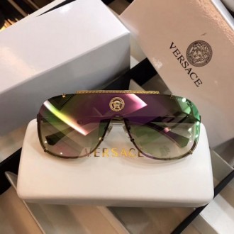 Versace VE2612 Sunglasses Metal Glasses Legs Purple Green