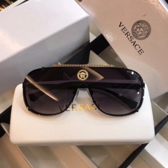 Versace VE2612 Sunglasses Metal Glasses Legs Black Grey