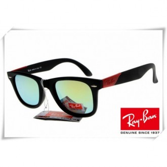 Ray Ban RB2157K Ultra Wayfarer Sunglasses Black Frame Blue Mirror Lens