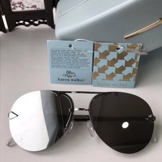 Karen Walker Limited Edition Sunglasses Shiny Black Lenses