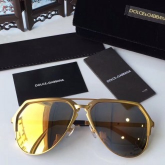 Mens Dolce amp; Gabbana Sunglasses DG2151 Gold