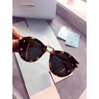 Karen Walker Harvest Polarized Eyewear Brown Havana Frame