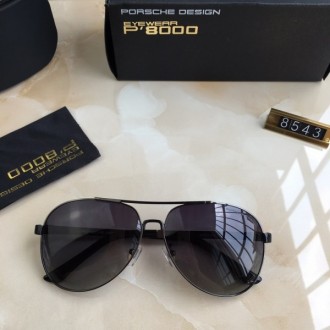 Porsche Design P8543 Sunglasses Gold Black Gray