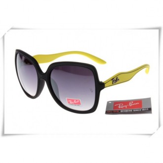 Ray Ban RB2085 Jakie Ohh Sunglasses Yellow Black Frame Grey Gradient Lens