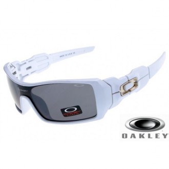  Oakley Oil Rig sunglasses White Frame Gray Lens OAKLEY201567248