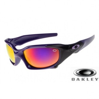  Oakley Pit Boss Sunglasses Violet Black Frame Purple Red Lens OAKLEY201567425