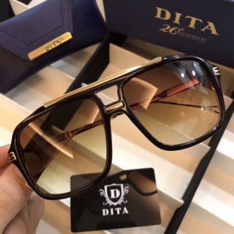 Dita Mach One DRX 2030 Sunglasses Brown Mirror Black Frame