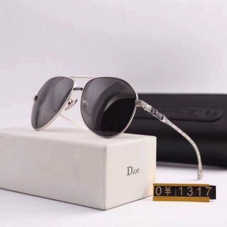 Men's Women's Chrome Hearts Glasses Black Lenses Silver Frame