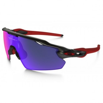 Oakley Radar Pitch Ev Sunglasses Matte Black Frame Ink Positive Red Iridium Lens