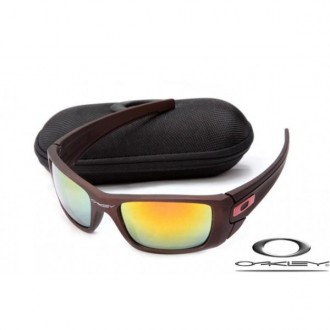 Duplicate Oakley Fuel Cell Sunglasses Chocolate Frame Fire Lens For Sale