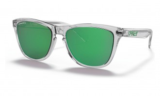 Oakley Frogskins Sunglasses Crystal Clear Frame Prizm Jade Lens
