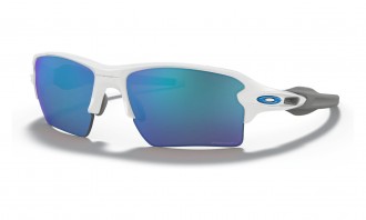 Oakley Flak 2.0 Xl Team Colors sunglasses Polished White frame Prizm Sapphire lens