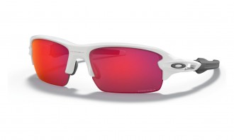 Oakley Flak Xs Youth Fit sunglasses Polished White frame Prizm Field lens