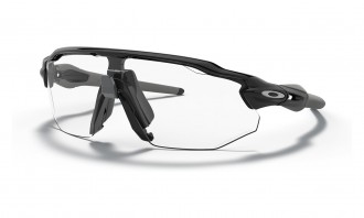 Oakley Radar Ev Advancer Sunglasses Matte Black Frame Clear To Black Iridium Photochromic Lens