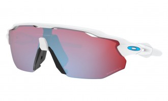 Oakley Radar Ev Advancer Sunglasses Polished White Frame Prizm Snow Sapphire Lens