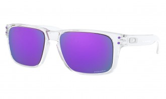 Oakley Holbrook Xs Youth Fit Sunglasses Polished Clear Frame Prizm Violet Lens