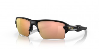 Oakley Flak 2.0 XL sunglasses Matte Black frame Dark Prizm Rose Gold Polarized lens