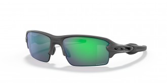 Oakley Flak 2.0 Low Bridge Fit sunglasses Steel frame Prizm Jade lens