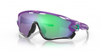 Oakley Jawbreaker Shift Collection sunglasses Matte Electric Purple frame Prizm Jade lens