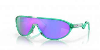 Oakley CMDN sunglasses Translucent Celeste frame Prizm Violet lens