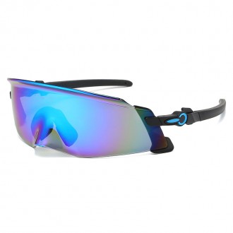 Oakley Kato sunglasses Black frame Purple Blue lens