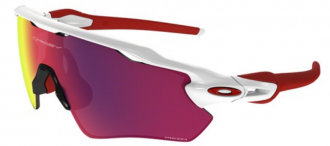Oakley Radar Sunglasses Polished White Frame Orange Lens