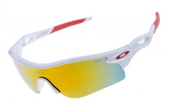 Oakley radarlock sunglasses  with white / fire iridium