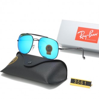Ray Ban RB3561 Sunglasses Light Green/Black