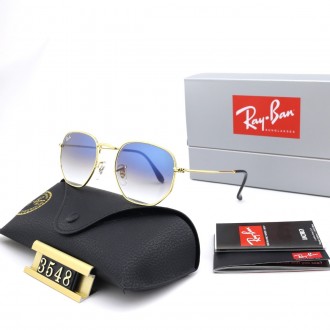 Ray Ban RB3548 Sunglasses Gradient Purple/Gold with Black