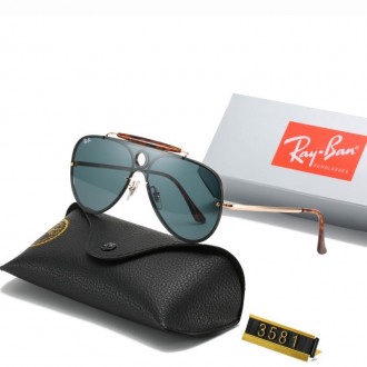Ray Ban RB3581 Sunglasses Green/Tortoise with Gold