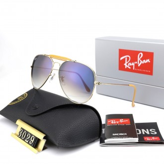 Ray Ban RB3029 Sunglasses Gradient Blue/Gold