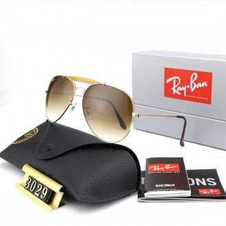 Ray Ban RB3029 Sunglasses Brown/Gold