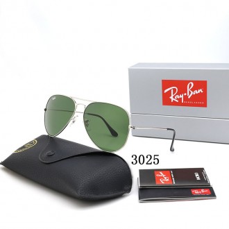 Ray Ban RB3025 Sunglasses Green/Silver