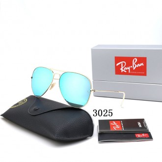 Ray Ban RB3025 Sunglasses Light Blue/Gold