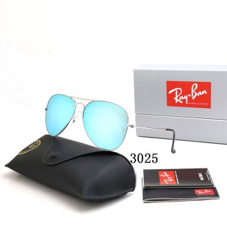 Ray Ban RB3025 Sunglasses Light Blue/Silver
