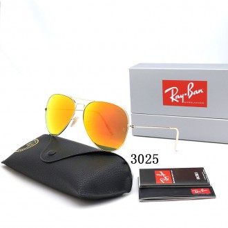 Ray Ban RB3025 Sunglasses Orange with Yellow/Gold