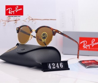 Ray Ban RB4246 Sunglasses Brown/Tortoise with Gold