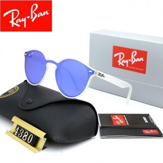 Ray Ban RB4380 Sunglasses Bright Blue/White