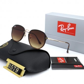 Ray Ban RB3579 Sunglasses Brown/Gold with Tortoise