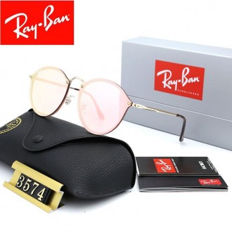 Ray Ban RB3574 Sunglasses Rose/Gold with Brown