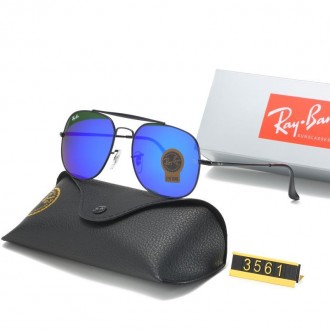 Ray Ban RB3561 Sunglasses Dark Blue/Black