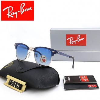 Ray Ban RB4195 Sunglasses Gradient Blue/Black with Blue