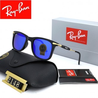 Ray Ban RB2148 Sunglasses Dark Blue/Black with Gold