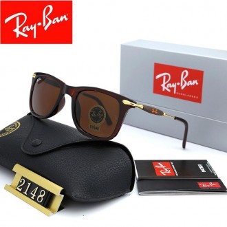 Ray Ban RB2148 Sunglasses Brown/Black with Gold