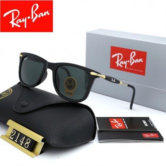 Ray Ban RB2148 Sunglasses Black/Black with Gold