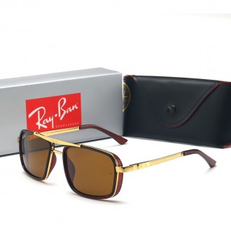 Ray Ban RB4414 Sunglasses Brown/Gold with Brown