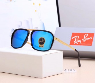 Ray Ban RB4185 Sunglasses Blue/Gold with Black