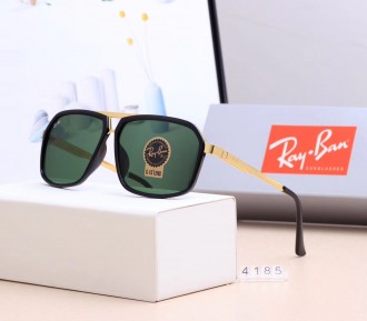 Ray Ban RB4185 Sunglasses Green/Gold with Black